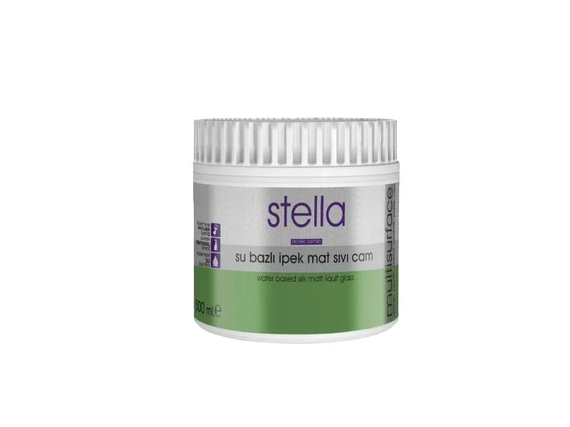 STELLA SU BAZLI SIVI CAM İPEK MAT 500 ML ŞEFFAF(6)