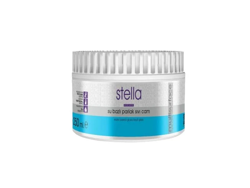 STELLA SU BAZLI SIVI CAM PARLAK 250 ML ŞEFFAF(6)