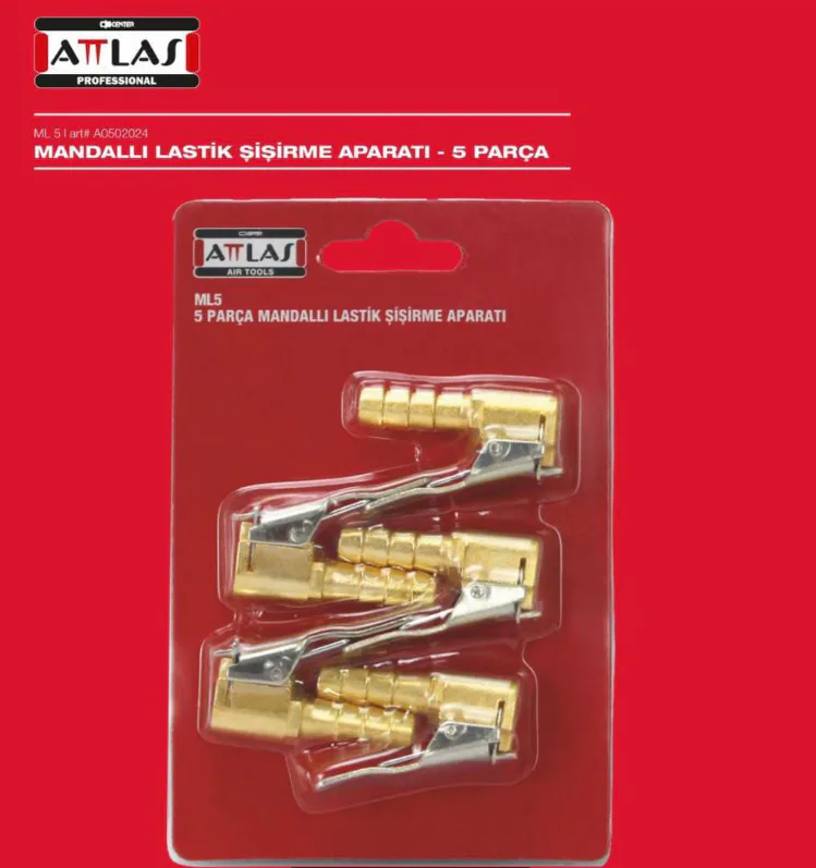 ATTLAS ML5 MANDALLI LASTİK ŞİŞİRME APARATI-5 PARÇA