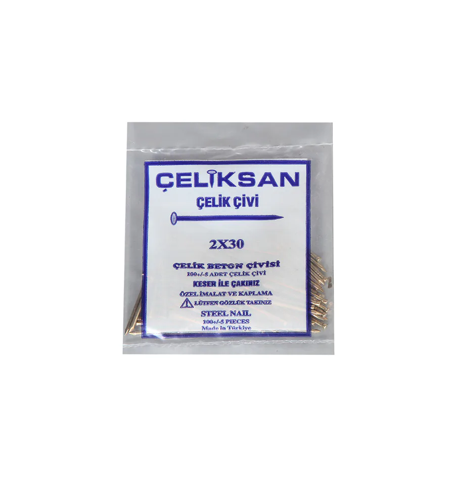 ÇELİKSAN ÇELİK ÇİVİ 2X30 SARI