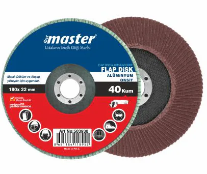 MASTER 180MM FLAP DİSK OKSİT ZIMPARA 40 KUM