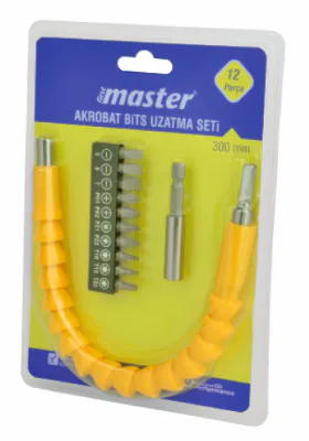 MASTER BİTS AKROBAT UZATMA SETİ 300 MM 12 PARÇA