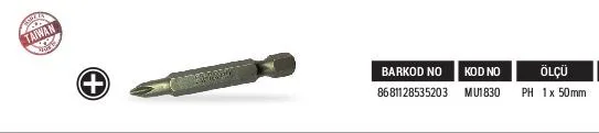 MASTER BİTS UÇ PH1 X 50mm