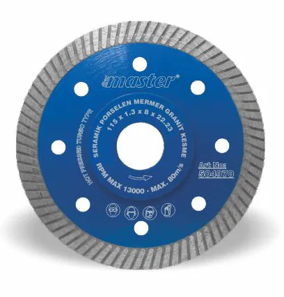 MASTER SERAMİK KESİCİ İNCE FLANŞLI 115 mm (10AD)