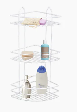 PERİLLA 3 LÜ BANYO KÖŞELİĞİ BEYAZ