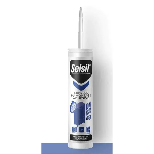 SELSİL D4 DOLAP TOPLAMA SİLİKONU ŞEFFAF (25ad)