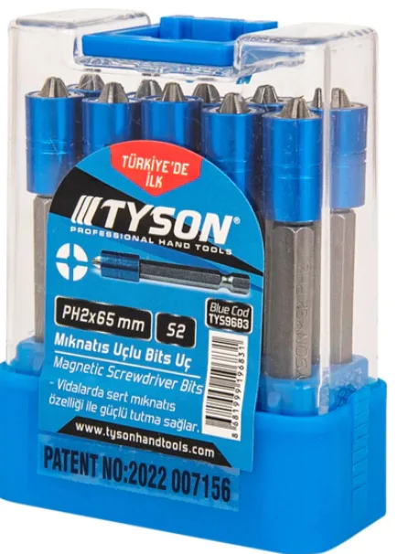 TYSON BİTS UÇ PH2x65MM ÇİFT YÖNLÜ