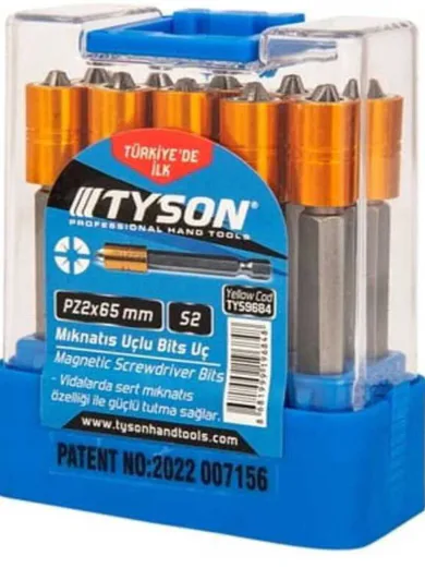 TYSON BİTS UÇ PZ2x65MM ÇİFT YÖNLÜ