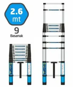 MASTER TELESKOPİK MERDİVEN 260 CM