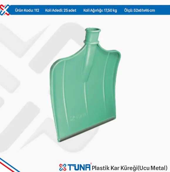 TUNA HANGAR PLASTİK KAR KÜREĞİ UCU METAL