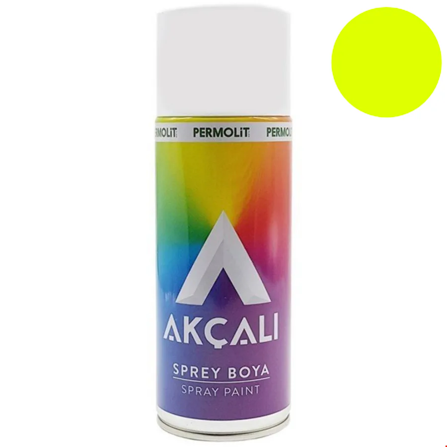 Akçalı Sprey 516 Boya 400 ml Florosan Sarı