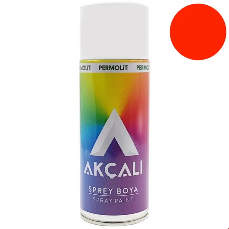 Akçalı Sprey 519 Boya 400 ml Florosan Kırmızı