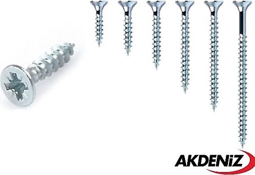 Akdeniz Sunta Vidası 4.0x25 mm 500'Lü