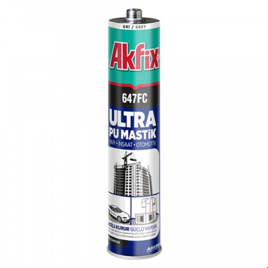 Akfix AA475 Mastik Otomotiv-Yapı 280ml Kırmz 647FC