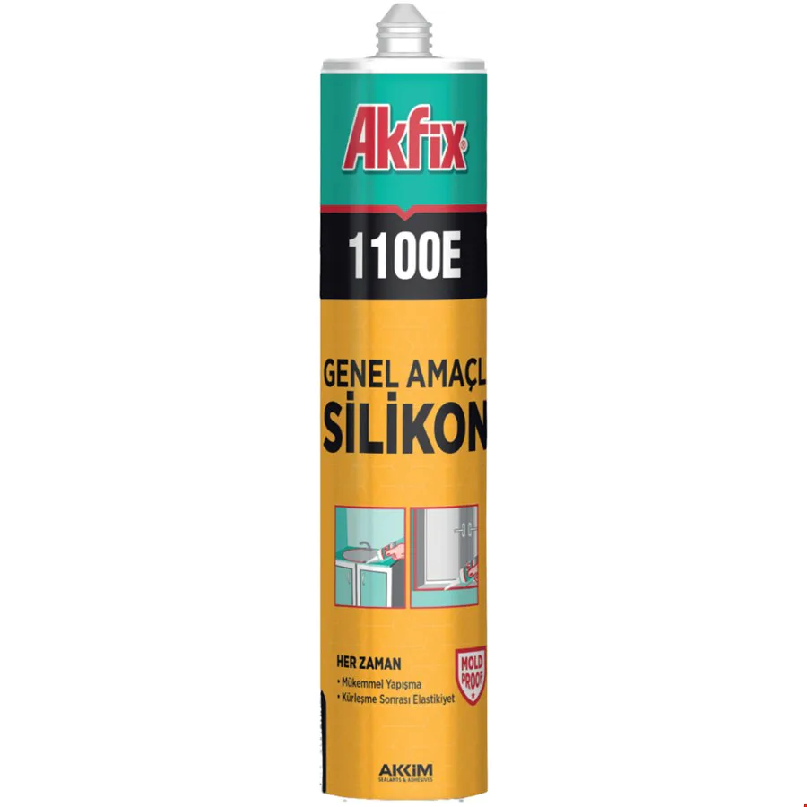 Akfix SA144 Silikon 280gr Kahverengi 1100E