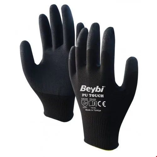 Beybi Pu Touch Eldiven Siyah 07 No