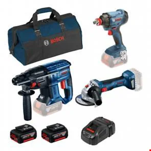 Bosch 0615990M5G Set Gdx 180 + Gws 180 + Gbh 180 + 2x5 Ah Akü