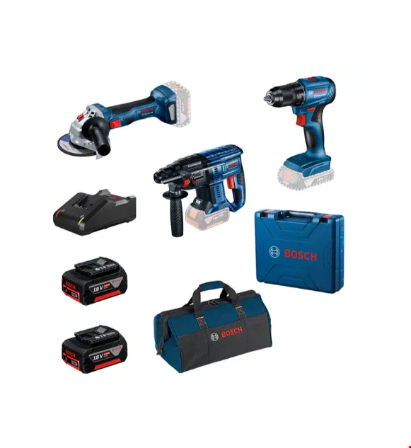 Bosch 0615990N1Y Set GSR 185-LI+GWS 180-LI+GBH 180-LI BAG