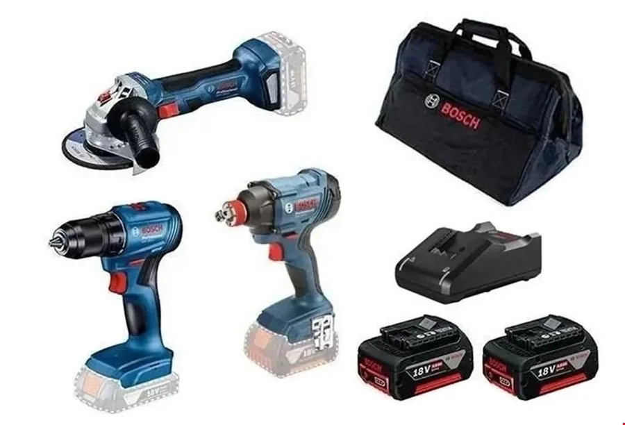 Bosch 0615990N3P Set GSR+GDX+GWS 18v 2x4.0 AH