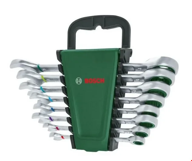 Bosch 1600A027PS Cırcırlı Kombine Anahtar Seti 8 Prç