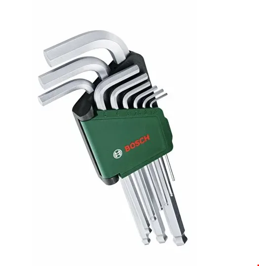 Bosch 1600A02BX9 Alyan Anahtar Takımı Hex 9 Prç