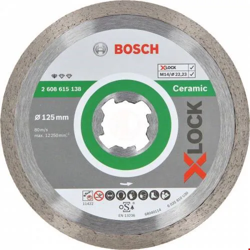 Bosch 2608615138 X-LOCK Cera.Elmas Kesici 125 mm