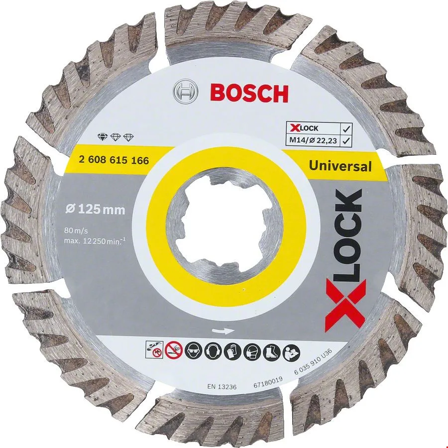 Bosch 2608615166 X-LOCK Univ. Elmas Kesici 125 mm
