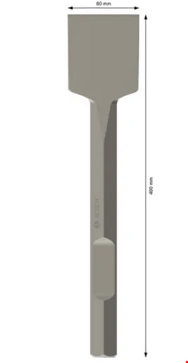 Bosch 2608690584 Yassı Keski 80*400 HEX 28-4C