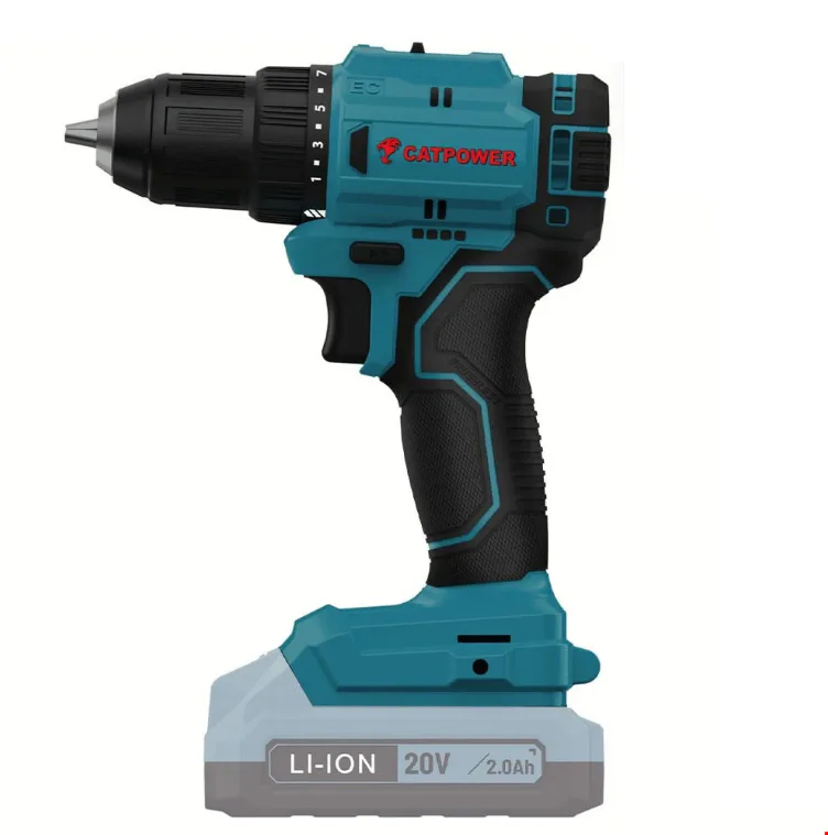 Catpower CAT4213 Set Akülü Vidalama Kömürsüz + 2.0 AH 2 Ad. Akü + Hızlı Şarj Aleti