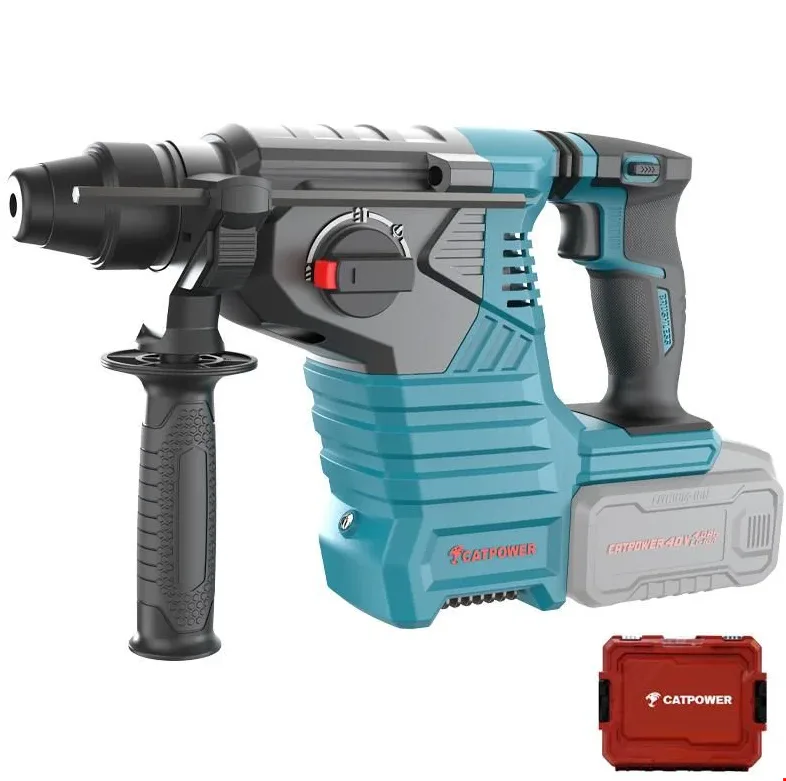 Catpower Cat4425 Kömürsüz Akülü Kırıcı Delici 40v+ 2x4.0 ah Akü + Hızlı Şarj