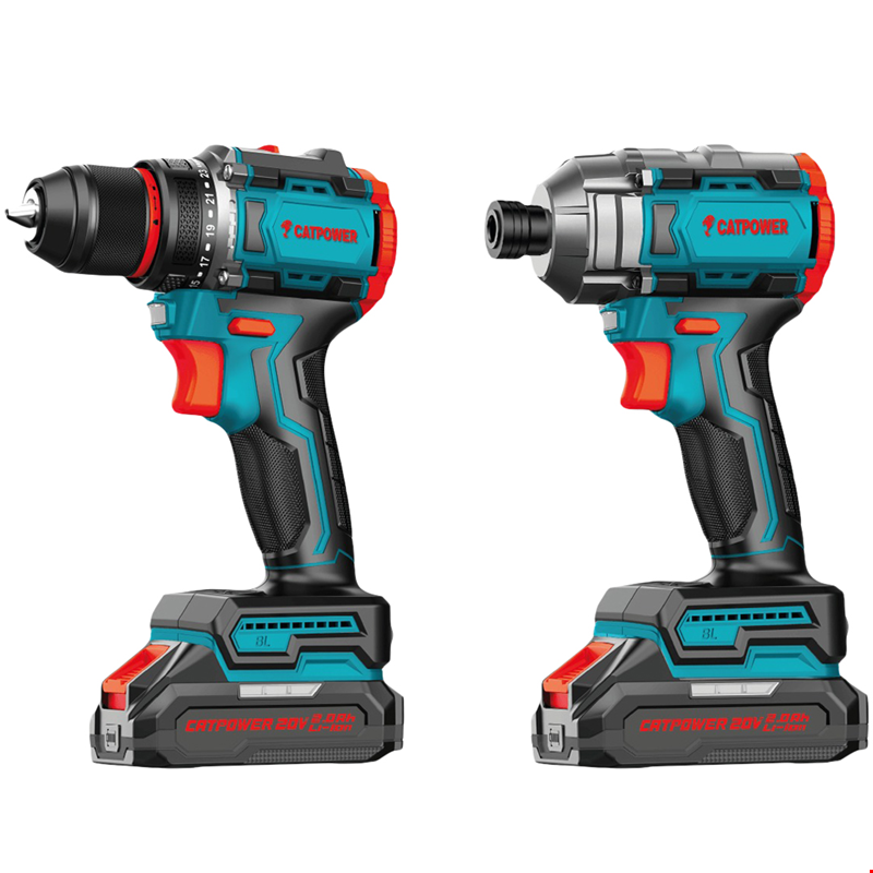 Catpower CAT5135 Kömürsüz Akülü Set Matkap ve Vidalama 2x2Ah