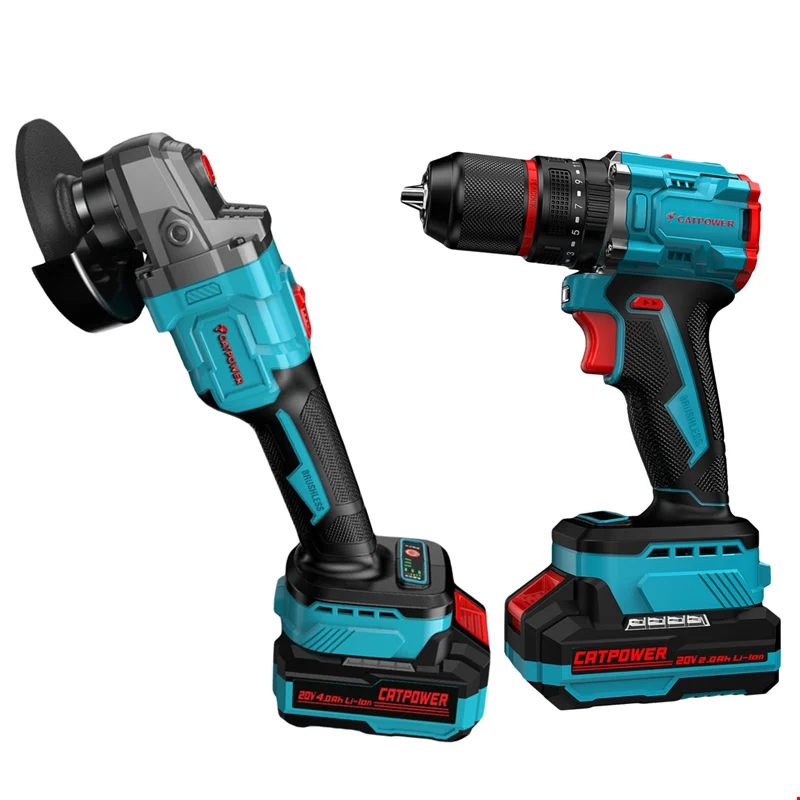 Catpower CATE1030 2'li Set Avuç Taşlama ve Matkap 2x2Ah Akü