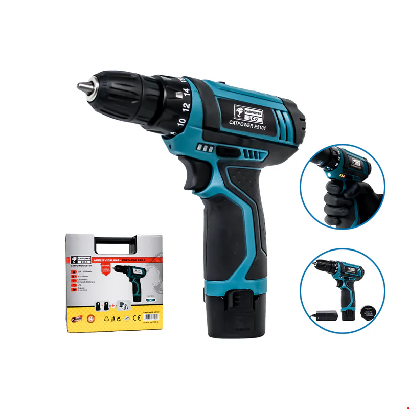 Catpower CATE5101 Akülü Vidalama 12V 1.3 Ah