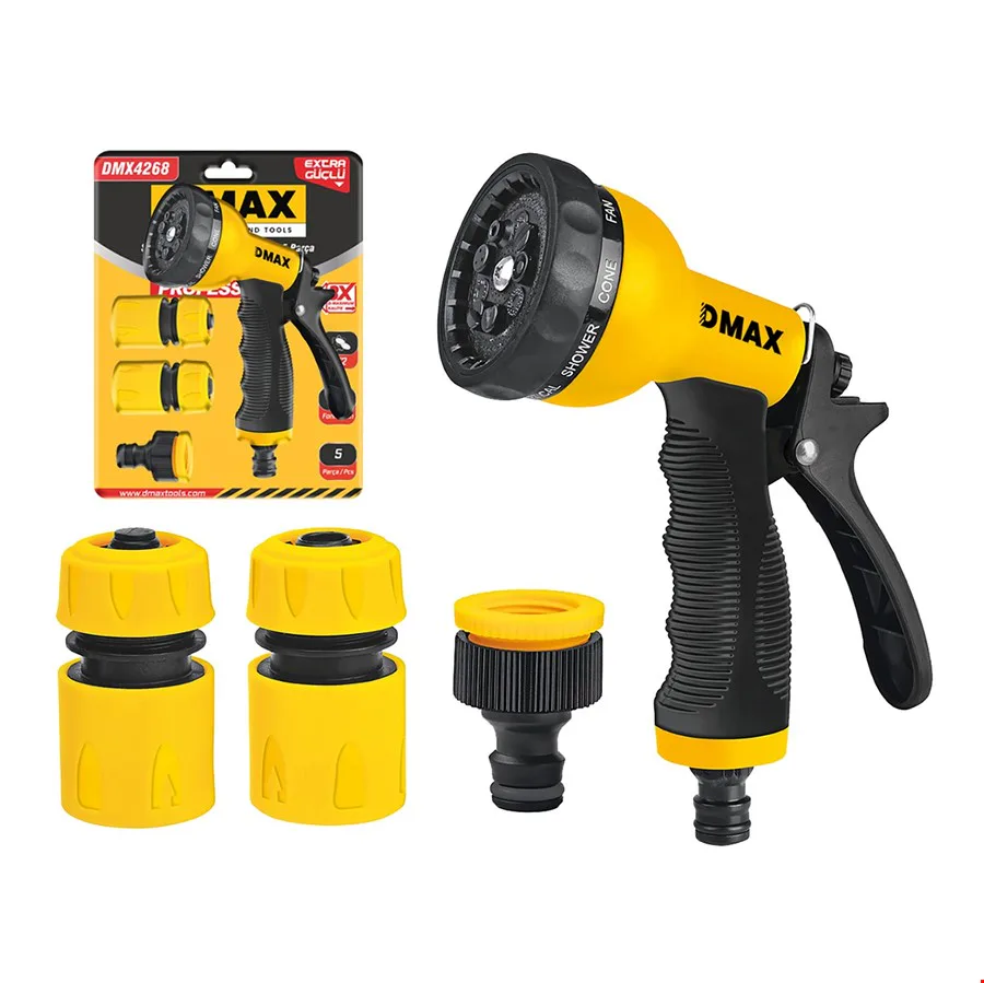 Dmax 4270 Sulama Tabancası Seti 8 Fonksiyon 5 Prç