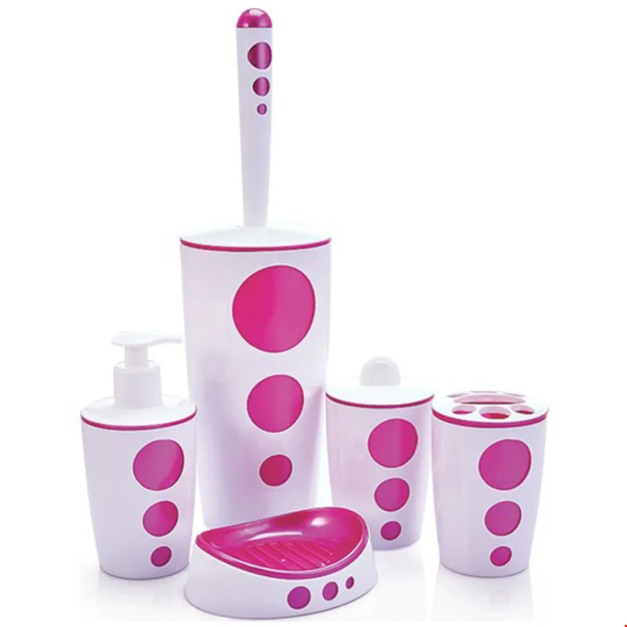 Flora F378 Çöp Kovalı Banyo Set 6 Parça