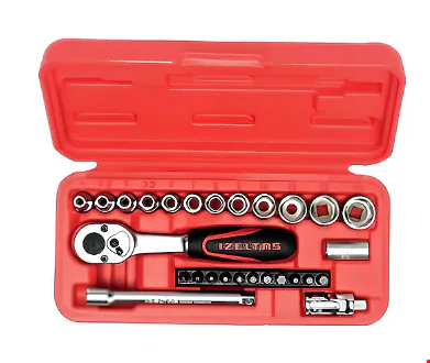 İzeltaş 14000005132 Altı Köşe Lokma Anahtar ve Bits Set 27 Prç