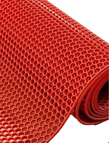 Kıvırcık Petek Mat 90cm Kırmızı 20 MT