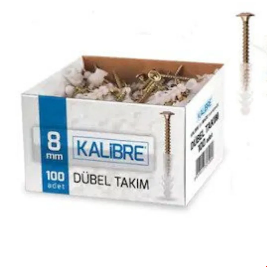Made Kalibre Dübeli 8 mm 100 lü Takım