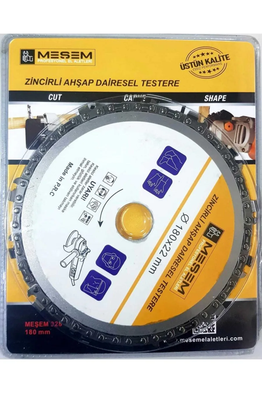 Meşem 928 Zincirli Ahşap Testere 180mm*22mm