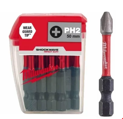 Milwaukee 4932430855 Bits Uç Ph2*50mm 10'Lu Paket