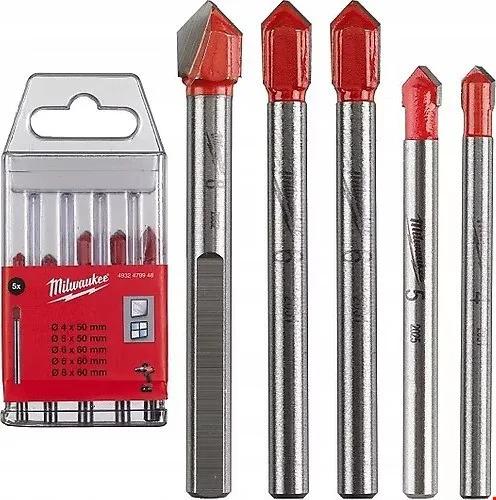 Milwaukee 4932479948 Cam Seramik Matkap Ucu Seti 5 Prç