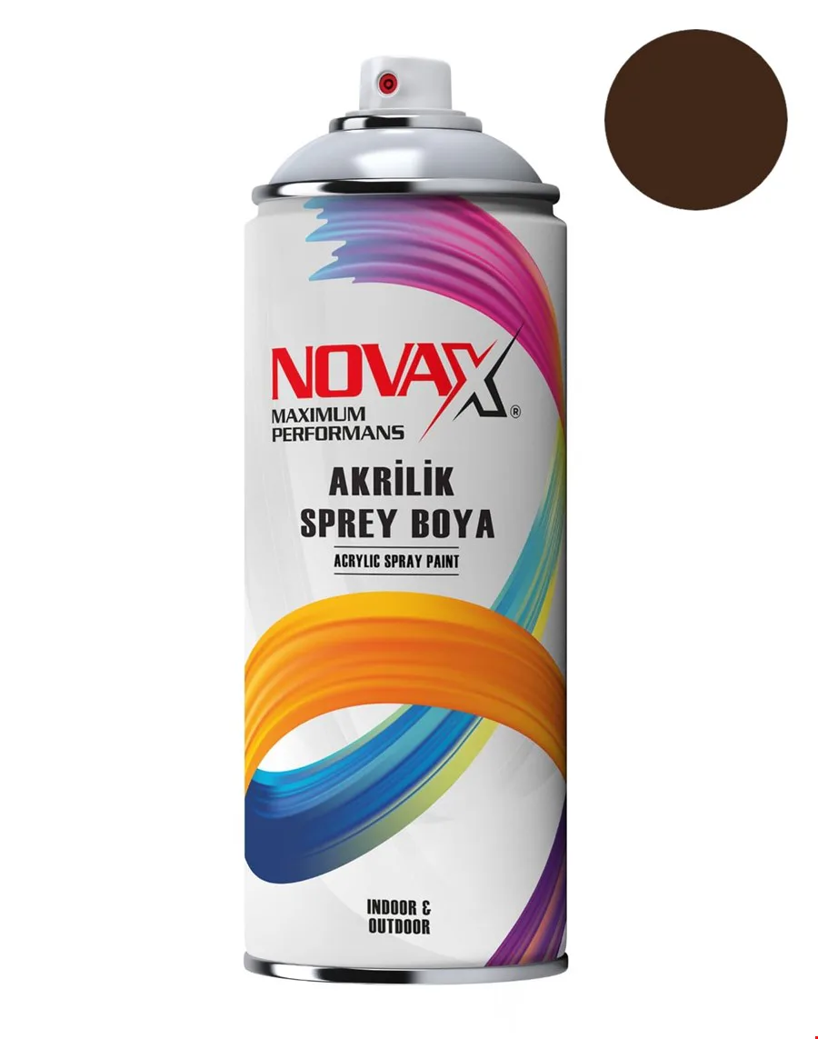 Novax Akrilik Sprey Boya 400 Ml Kahve