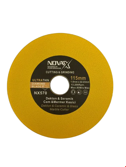 Novax Nx570 Cam Porselen Seramik Ultra Hassas Kesici 115mm
