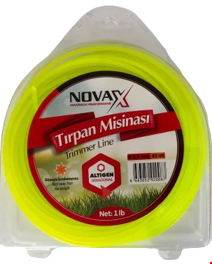 Novax Tırpan Misina Altıgen Sarı 3.3mm 45 mt