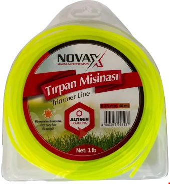 Novax Tırpan Misina Altıgen Sarı 3.5mm 40 mt