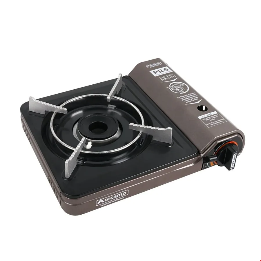 Orcamp CK-505 Tekli Portatif Ocak Köşeli Gri