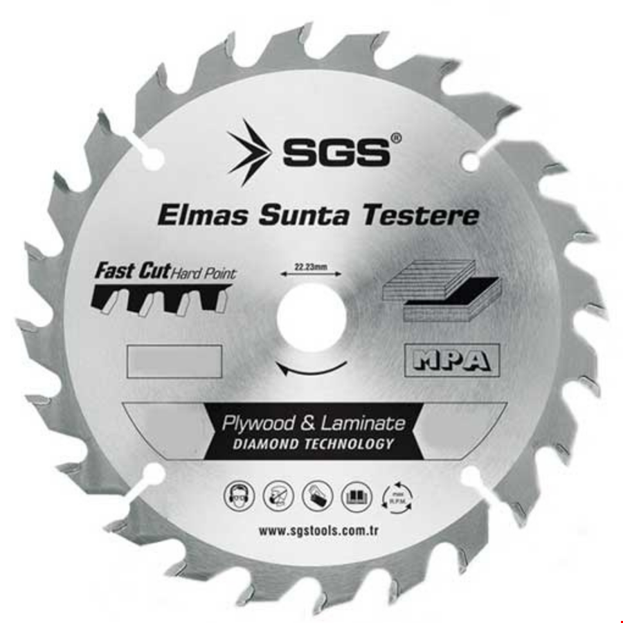 Öztürk SGS3011 Elmas Sunta Testere 230x40x22.3