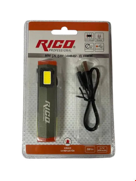 RICO RC0032 Ledli Mini Çalışma Lambası Reflektörlü