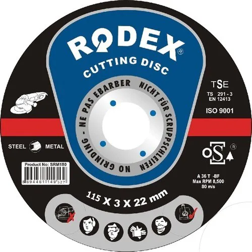 Rodex SRM115 Metal Kesme Taşı 115x3.0x22 mm