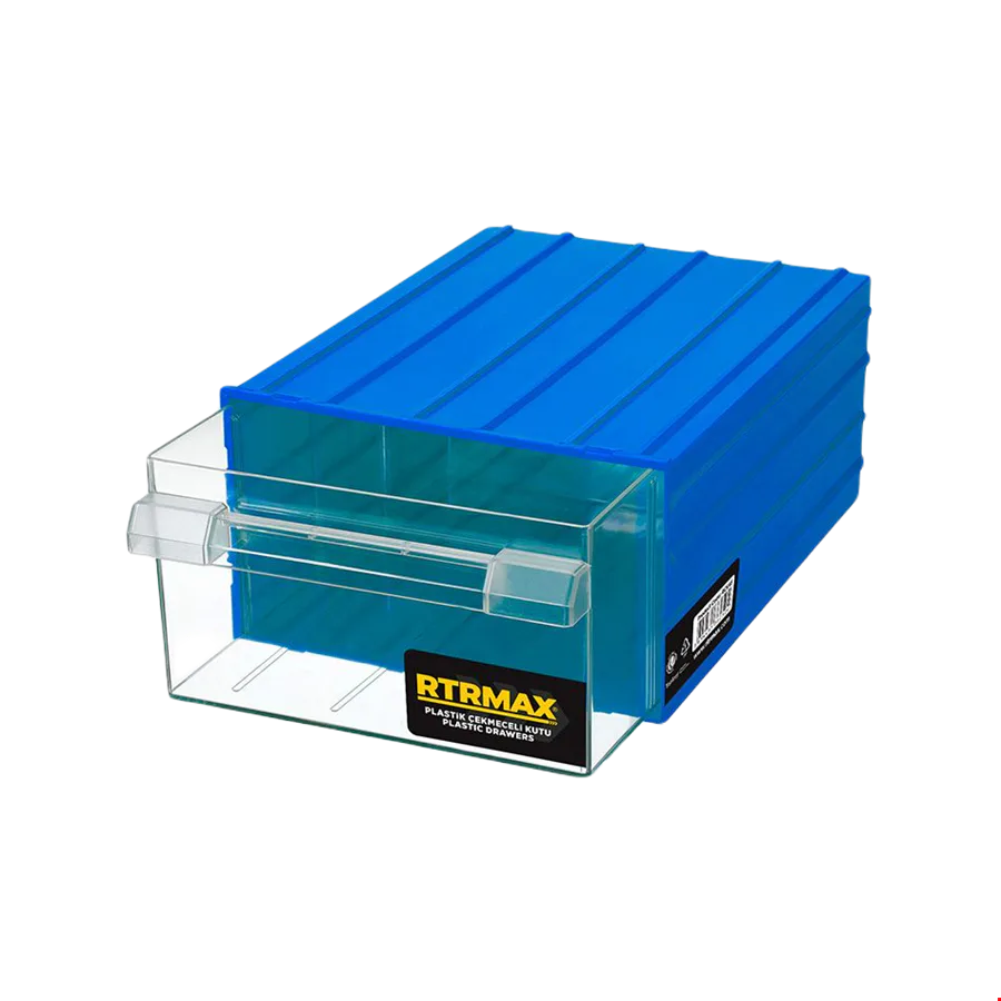 Rtrmax RCMK56 Plastik Çift Çekmeceli Kutu Mavi MK-56
